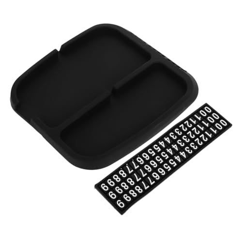 FUTUREORYY Telefonhalter aus Silikon Auto sonnenbrillenhalter Auto-Sonnenbrillenhalter rutschfeste Armaturenbrettmatte Auto Handy kennzeichen Tablet-Halterung fürs Auto Kieselgel Black von FUTUREORYY