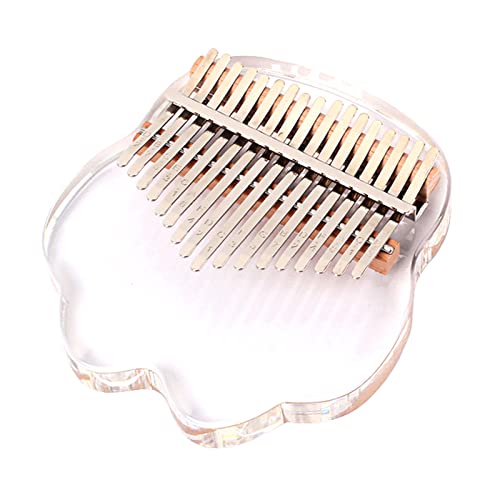 Daumenklavier mit 17 Tasten, transparent, Kalimba, Wolkenform, Fingerklavier, Musikinstrument, Geschenke für Anfänger, Frauen, Mädchen von FUUGlan