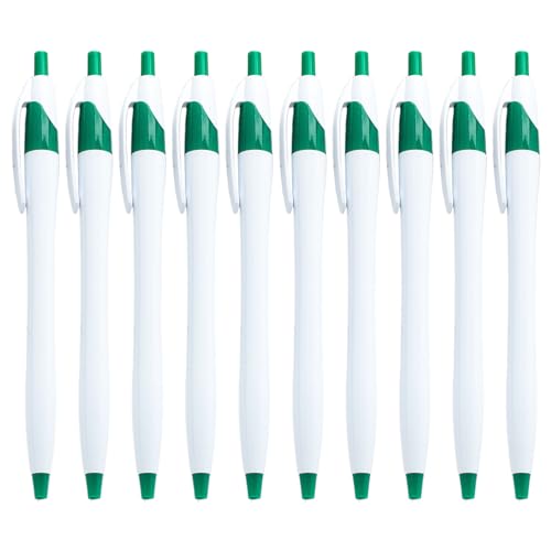 FUUGlan 10 Stück Kugelschreiber mit Stift-Clip, einziehbarer Kugelschreiber, Business-Signierstift, glatt zu schreiben, für Büro FUUGlan 10 Stück Kugelschreiber mit Stift-Clip, einziehbarer Kugelschreiber, Business-Signierstift, glatt zu schreiben, für Büro von FUUGlan