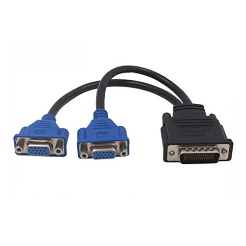 FUUGlan DMS-59 Pin auf VGA Y-Splitter-Videokarten-Adapterkabel für Monitor, Projektor, Computer, gute Kompatibilität FUUGlan DMS-59 Pin auf VGA Y-Splitter-Videokarten-Adapterkabel für Monitor, Projektor, Computer, gute Kompatibilität von FUUGlan