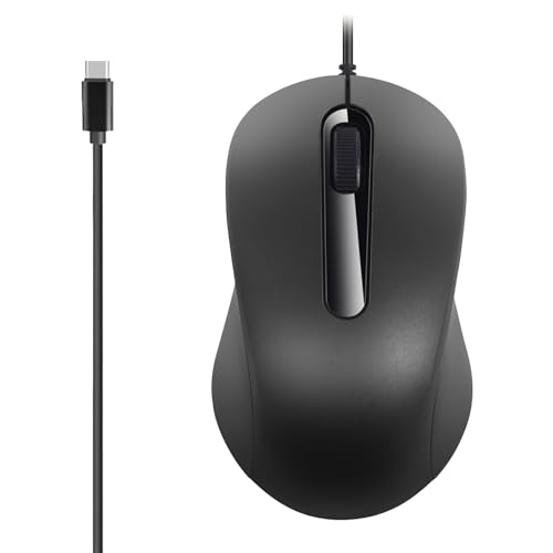 FUUGlan Ergonomische USB-C-Mäuse mit 3 Tasten, 1000 dpi, einstellbare Empfindlichkeit für PC, Laptop und weitere Typ-C-Geräte FUUGlan Ergonomische USB-C-Mäuse mit 3 Tasten, 1000 dpi, einstellbare Empfindlichkeit für PC, Laptop und weitere Typ-C-Geräte von FUUGlan