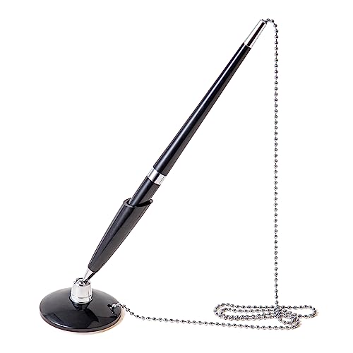 FUUGlan Kugelschreiber-Set mit Kette und Schreibtischhalter für den geschäftlichen Gebrauch, eleganter Schreibtischstift mit Sicherheitsstift FUUGlan Kugelschreiber-Set mit Kette und Schreibtischhalter für den geschäftlichen Gebrauch, eleganter Schreibtischstift mit Sicherheitsstift von FUUGlan