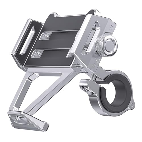 FUUGlan Motorrad-Aluminium-Telefonhalterung, um 360 Grad drehbar, für Motorradlenker montiert, stoßfester Ständer FUUGlan Motorrad-Aluminium-Telefonhalterung, um 360 Grad drehbar, für Motorradlenker montiert, stoßfester Ständer von FUUGlan