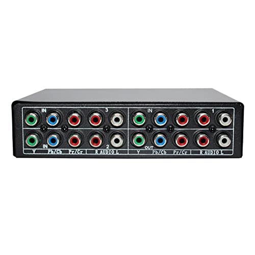 FUUIE RGB Switch Selector 5 RCA 3 Wege YPBPR Kabel Komponenten Switch AV Switcher für PS2 DVD Player TV FUUIE RGB Switch Selector 5 RCA 3 Wege YPBPR Kabel Komponenten Switch AV Switcher für PS2 DVD Player TV von FUUIE
