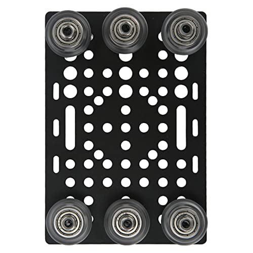 Portalplatte, Portalplatte Aluminium Korrosionsschutz schwarz eloxiert für Fräsmaschine für CNC-Drehmaschine (Transparente Riemenscheibe) von FUWE