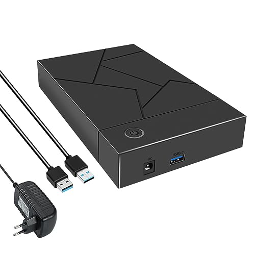 FUWIND 3,5-HDD-GehäUse USB 3.0 zu SATA-FestplattengehäUse SSD-GehäUse Externe Solid-State-Festplatte Disk Box-EU-Stecker von FUWIND