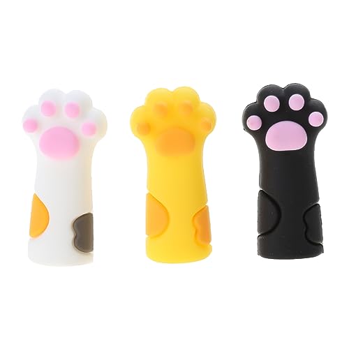 3 Stück Bleistiftkappe Silikon Bleistift Anti Kauen Silikon Bleistiftkappe Stifthülle Für Kindergeburtstag Partybevorzugung Cartoon Bleistift Cartoon Bleistift Bleistift von FUXIU
