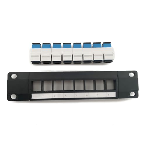 FUXIU Optical 8-Port Patchpanel Unterstützt Ungeschirmte Rückseite Mit Codierter T568A/B Verkabelung Für RJ45-Netzwerkkabel Rack/Wandmontage von FUXIU