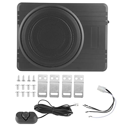 FUZHUI 10in 800W 12 V unter Sitzplatz -Subwoofer, Slim Audio Bass -Lautsprecher, klare Klangqualität, Modifizierung von Auto -Stereoanlagen, Bassfrequenzen, Aluminiumlegierungsmaterial von FUZHUI