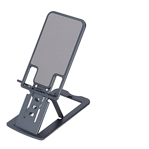 FUZHUI Telefonständer faltbar und tragbar mit 7 Winkeleinstellungen, Boden Silikon, aus Aluminiumlegierung, breite Kompatibilität für Mobiltelefone und Tablets bis zu 12 Zoll (Gray) von FUZHUI