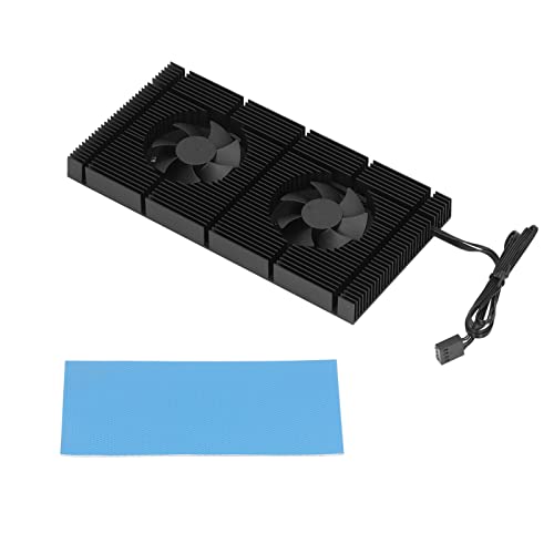 GK6 Dual PWM Lüfter VRAM Heatkolbengeschwindigkeit Backplane Memory Cooler für GPU 3080 3070 DIY Backplane Kühlkompatibilität (1mm Pad 600) von FUZHUI