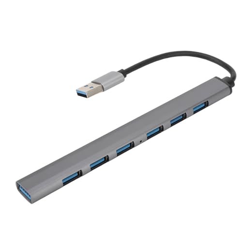 Hochgeschwindigkeits-USB-3.0-Hub Mit 7 Anschlüssen – Multi-Geräte-Ladestation aus Aluminium Für Arbeit Und Zuhause von FUZHUI