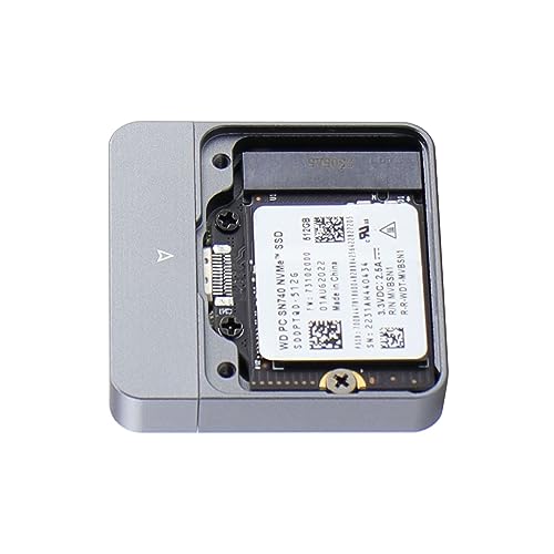 Tragbares NVMe 2230 SSD-Gehäuse, USB-C-Adapter, unterstützt 10 Gbit/s Datenübertragung, USB 3.2 Gen2, externe Gehäusebox für 2230 SSDs, NVMe SSD-Gehäuse, 2230 NVMe SSD-Gehäuse, NVMe PCIe SSD Adapter von FUZYXIH