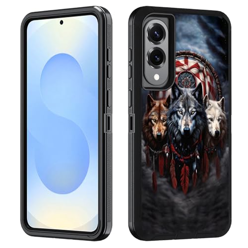 FVAENDHIO Schutzhülle für Galaxy S25 Edge, strapazierfähig, 3-in-1-Hybrid-Schutzhülle in Militärqualität, stoßfest, Ganzkörper-Schutzhülle für Samsung Galaxy S25 Edge 5G 6,7 Zoll 2025, Traumfänger von FVAENDHIO