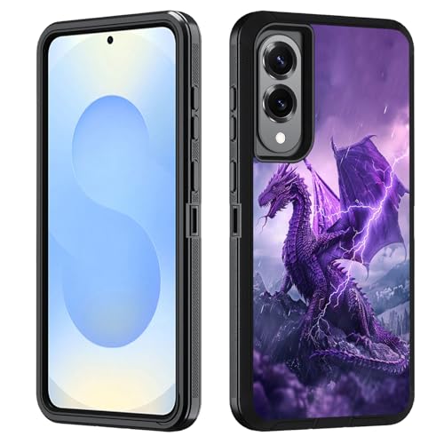 FVAENDHIO Schutzhülle für Samsung Galaxy S25 Edge, strapazierfähig, 3-in-1-Hybrid-Schutzhülle in Militärqualität, stoßfest, Ganzkörper-Schutzhülle für Samsung Galaxy S25 Edge 5G 6,7 Zoll 2025, Lila von FVAENDHIO