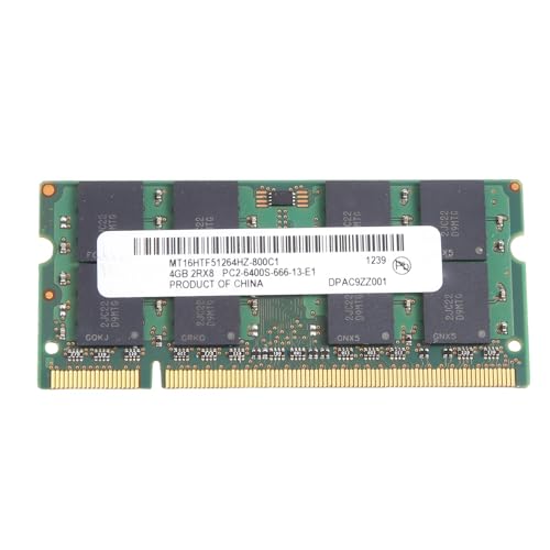 FVZWKHD MT DDR2 4 GB 800 MHz RAM PC2 6400S 16 Chips 2RX8 1,8 V 200 Pin SODIMM für Laptop Speicher Einfache Installation Einfach zu bedienen FVZWKHD MT DDR2 4 GB 800 MHz RAM PC2 6400S 16 Chips 2RX8 1,8 V 200 Pin SODIMM für Laptop Speicher Einfache Installation Einfach zu bedienen von FVZWKHD