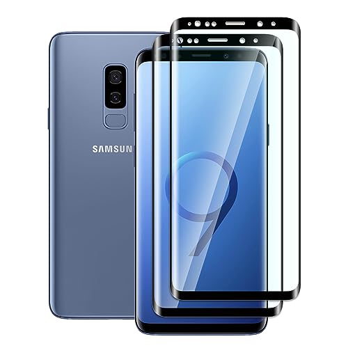 FWKDWHPH [2 Stück Temperglas Schutzfolie für Samsung Galaxy S9 Plus,3D-Volle Bedeckung,9H Härte,kratzfest,blasenfrei,HD Displayschutz von FWKDWHPH