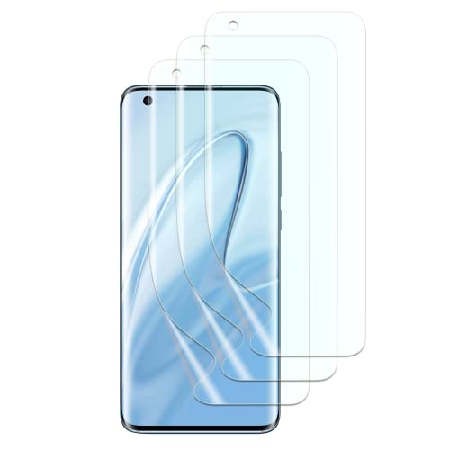 FWang 3 TPU Folie kompatibel mit Xiaomi Mi 10/Mi 10 Pro,Fingerabdruck-Unterstützung,kratzfest,blasenfrei,HD Displayschutzfolie von FWang