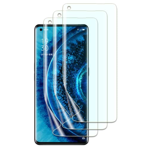 Fwang 3 Stück TPU Displayschutzfolie kompatibel mit OPPO find x2/x2 Pro,Fingerabdruck-Unterstützung,kratzfest,blasenfrei,HD Schutzfolie von FWang