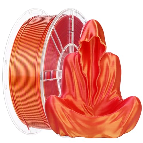 FXAAGFH 1 kg 3D-Drucker-Filamentbündel, 3D-PLA-Druck-Filament, 1,75 mm, zweifarbig, -0,03 mm, 1 kg, Seidengoldrot FXAAGFH 1 kg 3D-Drucker-Filamentbündel, 3D-PLA-Druck-Filament, 1,75 mm, zweifarbig, -0,03 mm, 1 kg, Seidengoldrot von FXAAGFH