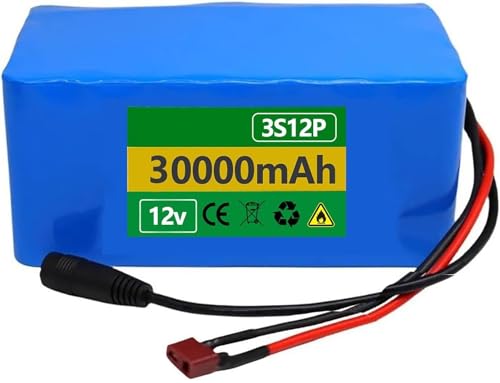 12V 20Ah 30Ah EBike Lithium-Akkupack, Elektrofahrrad-Akku Wiederaufladbarer Akku mit BMS-Schutzplatine(12V 30AH,T) von FXLUHAY