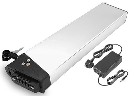 E-Bike-Akku 48 V 8 Ah 10,4 Ah, Faltbarer eingebauter Elektrofahrrad-Akku mit BMS-Schutzplatine und Ladegerät(48v 10.4ah,410mm) von FXLUHAY