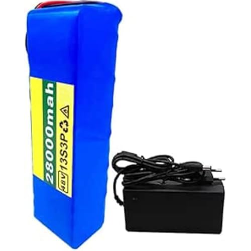 Ebike 48V 28Ah 13S3P Akku, Lithium-Ionen-Akku for Elektroroller mit Ladegerät 54.6V2A for Elektroroller for Elektrofahrrad(T) von FXLUHAY