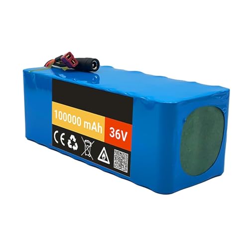 Lithiumbatterie, 36 V 10S4P 100 Ah, Lithiumbatterie for Elektrofahrzeuge, Lithiumbatterie for Mopeds, geeignet for Elektrofahrräder, Mopeds und Laufräder von FXLUHAY