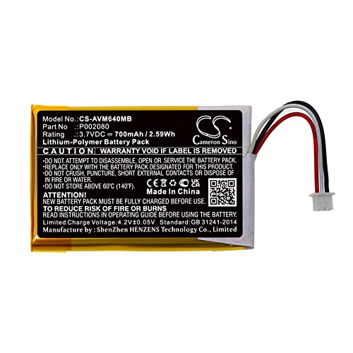Cameron Sino Akku für Alecto DVM-64 PN:Alecto P002080 700mAh / 2.59Wh von FYIOGXG