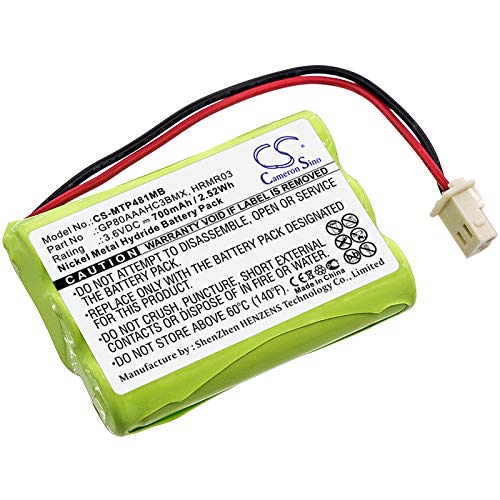 Cameron Sino Akku für Motorola MBP481, MBP482, MBP483 PN:Motorola GP80AAAHC3BMX, HRMR03 700mAh / 2.52Wh von FYIOGXG