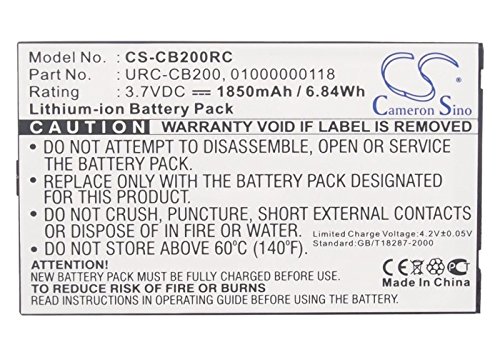 Cameron Sino Akku für Sonos CB200, CB200WR1, Controller 200, Controller CB200, Controller CR200, CR200 PN:Sonos 01000000118, URC-CB200 1850mAh / 6.85Wh Cameron Sino Akku für Sonos CB200, CB200WR1, Controller 200, Controller CB200, Controller CR200, CR200 PN:Sonos 01000000118, URC-CB200 1850mAh / 6.85Wh von FYIOGXG