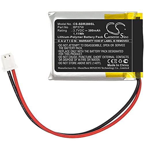 Cameron Sino Ersatz Akku für Dogtra 280C Receiver, 282C Receiver, Trainers ARC PN:Dogtra BP37W 300mAh / 1.11Wh von FYIOGXG