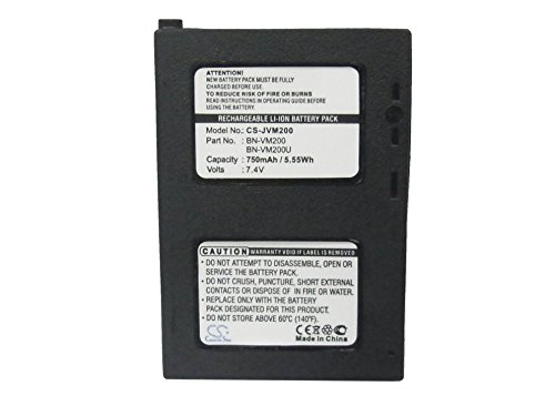 Cameron Sino Ersatz Akku für JVC GZ-MC100, GZ-MC100US, GZ-MC500, GZ-MC500EK, GZ-MC500EX, GZ-MC500U, GZ-MC500US PN:JVC BN-VM200, BN-VM200U, BN-VM200US, LY34416-001B 750mAh von FYIOGXG