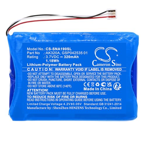 Cameron Sino Ersatz Akku für for AGFEO IP Multi-Cell PN:AGFEO AK320A, GSP042535 01 320mAh / 1.18Wh von FYIOGXG