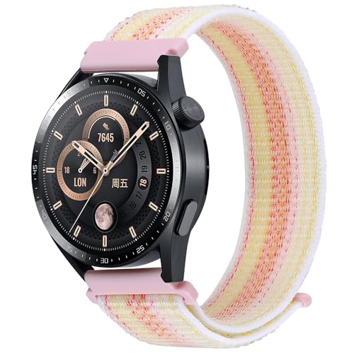 Armbänder für Amazfit Bip 5/Pace, 22mm Nylon Sport Armband Uhrenarmband,Ersatzarmband für Amazfit GTR 47mm/GTR 4/GTR 3 Pro/GTR 3/GTR 2/Stratos von FYISWHO