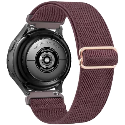Ersatzarmband für Garmin Vivoactive 4S/Vivomove 3S/Venu 3S/Venu 2S, Forerunner 255S/255S Music/265S, Nylon Elastic Armbänder Uhrenarmband, 18mm Armband für Huawei Watch GT 4 41mm (Purple) von FYISWHO