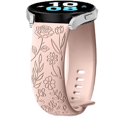 FYISWHO Silikon Armbänder für Polar Pacer/Pacer Pro/Unite, 20mm Flower Sport Armband Uhrenarmband,Ersatzarmband für Polar ignite 3/ ignite 2/ ignite (Pink) von FYISWHO