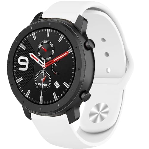 FYISWHO Silikon Armbänder für Ticwatch Pro 3/Pro 3 GPS/Ultra GPS/LTE,Ticwatch GTX/E2/S2, 22mm Sport Armband Uhrenarmband, Ersatzarmband für Coros Pace 3/Apex 2 Pro/Apex Pro/Apex 46mm von FYISWHO