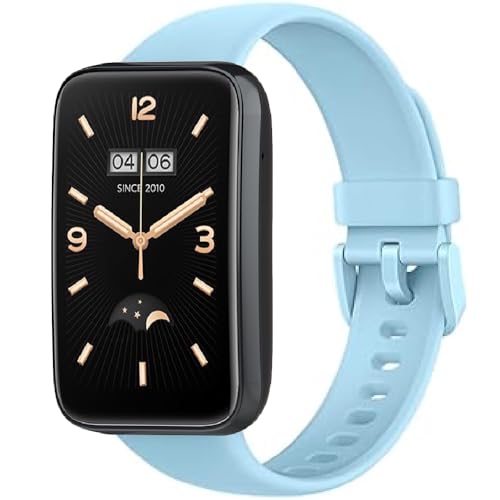 FYISWHO Silikon Armbänder für Xiaomi Smart Band 7 Pro,Sport Armband Uhrenarmband,Ersatzarmband für Xiaomi Smart Band 7 Pro (sky-1) von FYISWHO
