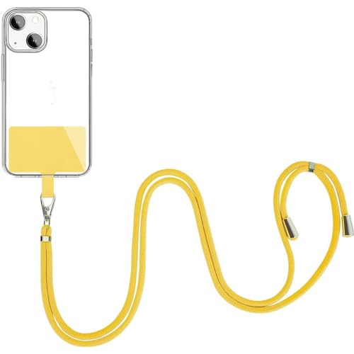 Handykette Universal,Einstellbar Halskette für Samsung Galaxy Note 20 10 s23 s21 s22 s20 Ultra s10 s9 s8 Plus s7 s6,Handyband Handy Kette für Galaxy xcover 4 4s 5 6 pro j4 j6 a6 a7 a8 a9 (Yellow) von FYISWHO