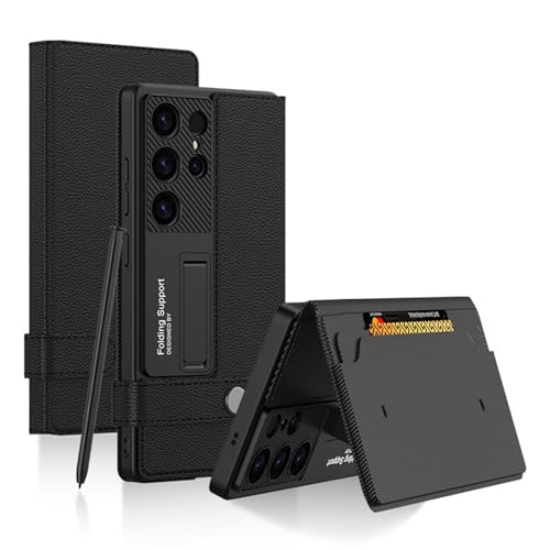 Brieftaschen-Hülle für Samsung Galaxy S25 Ultra/S25 Plus/S25, mit Kartenhalter, kabellosem Laden, Rundumschutz, Klappständer, Lederhülle.,S25,Black Brieftaschen-Hülle für Samsung Galaxy S25 Ultra/S25 Plus/S25, mit Kartenhalter, kabellosem Laden, Rundumschutz, Klappständer, Lederhülle.,S25,Black von FYLTWUK