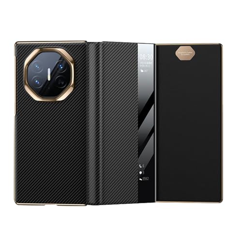 Echtledertasche für Huawei Mate XT Clear View Window Flip Folio Schutz Business Luxus Stilvolle Beschichtung Stoßfeste Abdeckung Echtledertasche für Huawei Mate XT Clear View Window Flip Folio Schutz Business Luxus Stilvolle Beschichtung Stoßfeste Abdeckung von FYLTWUK