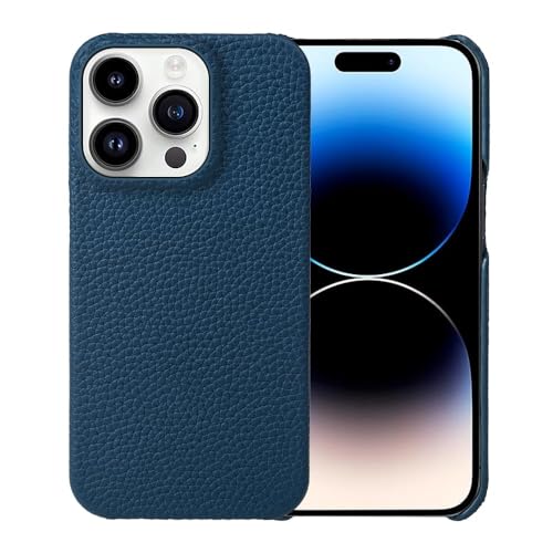 FYLTWUK Hülle für iPhone 16 Pro Max/16 Pro/16 Plus/16, kratzfestes Mikrofaserfutter, stoßfeste Hülle, schlanke Schutzhülle aus echtem Leder, 16 Plus,Blue FYLTWUK Hülle für iPhone 16 Pro Max/16 Pro/16 Plus/16, kratzfestes Mikrofaserfutter, stoßfeste Hülle, schlanke Schutzhülle aus echtem Leder, 16 Plus,Blue von FYLTWUK