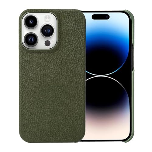 FYLTWUK Hülle für iPhone 16 Pro Max/16 Pro/16 Plus/16, kratzfestes Mikrofaserfutter, stoßfeste Hülle, schlanke Schutzhülle aus echtem Leder, 16 Plus,Green FYLTWUK Hülle für iPhone 16 Pro Max/16 Pro/16 Plus/16, kratzfestes Mikrofaserfutter, stoßfeste Hülle, schlanke Schutzhülle aus echtem Leder, 16 Plus,Green von FYLTWUK