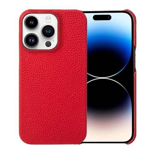 FYLTWUK Hülle für iPhone 16 Pro Max/16 Pro/16 Plus/16, kratzfestes Mikrofaserfutter, stoßfeste Hülle, schlanke Schutzhülle aus echtem Leder, 16 Plus,Red FYLTWUK Hülle für iPhone 16 Pro Max/16 Pro/16 Plus/16, kratzfestes Mikrofaserfutter, stoßfeste Hülle, schlanke Schutzhülle aus echtem Leder, 16 Plus,Red von FYLTWUK