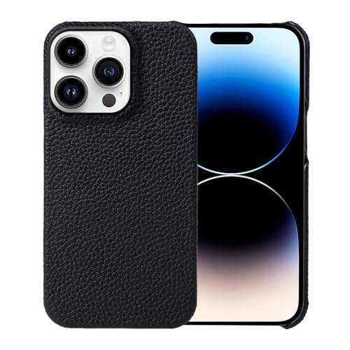 FYLTWUK Hülle für iPhone 16 Pro Max/16 Pro/16 Plus/16, kratzfestes Mikrofaserfutter, stoßfeste Hülle, schlanke Schutzhülle aus echtem Leder, 16 pro max,Black FYLTWUK Hülle für iPhone 16 Pro Max/16 Pro/16 Plus/16, kratzfestes Mikrofaserfutter, stoßfeste Hülle, schlanke Schutzhülle aus echtem Leder, 16 pro max,Black von FYLTWUK