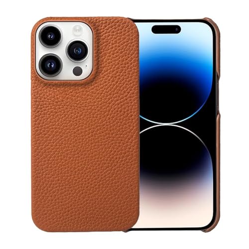 FYLTWUK Hülle für iPhone 16 Pro Max/16 Pro/16 Plus/16, kratzfestes Mikrofaserfutter, stoßfeste Hülle, schlanke Schutzhülle aus echtem Leder, 16 pro max,Brown FYLTWUK Hülle für iPhone 16 Pro Max/16 Pro/16 Plus/16, kratzfestes Mikrofaserfutter, stoßfeste Hülle, schlanke Schutzhülle aus echtem Leder, 16 pro max,Brown von FYLTWUK