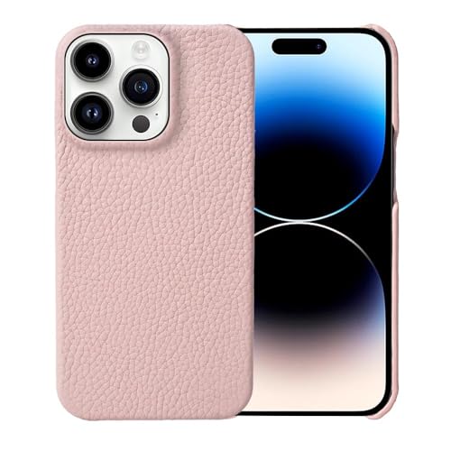 FYLTWUK Hülle für iPhone 16 Pro Max/16 Pro/16 Plus/16, kratzfestes Mikrofaserfutter, stoßfeste Hülle, schlanke Schutzhülle aus echtem Leder, 16 pro max,Pink FYLTWUK Hülle für iPhone 16 Pro Max/16 Pro/16 Plus/16, kratzfestes Mikrofaserfutter, stoßfeste Hülle, schlanke Schutzhülle aus echtem Leder, 16 pro max,Pink von FYLTWUK