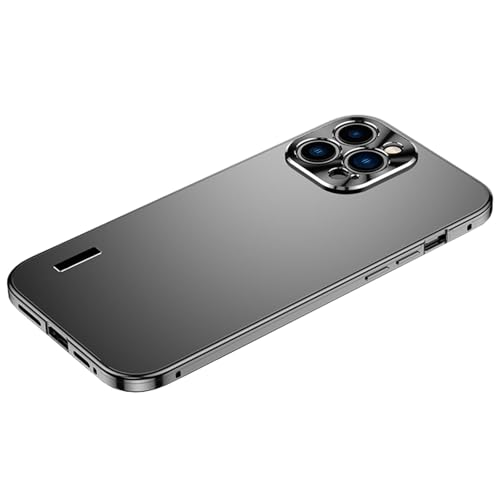 FYLTWUK Ultradünne Metallhülle für iPhone 16 Pro Max/16 Pro/16 Plus/16, magnetische Abdeckung mit vollständigem Linsenschutz, Harte Telefonhülle aus Aluminiumlegierung., 16 pro max,Black FYLTWUK Ultradünne Metallhülle für iPhone 16 Pro Max/16 Pro/16 Plus/16, magnetische Abdeckung mit vollständigem Linsenschutz, Harte Telefonhülle aus Aluminiumlegierung., 16 pro max,Black von FYLTWUK