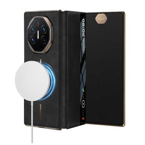 Hülle für Huawei Mate XT, Smart Window Flip Cover, magnetisches kabelloses Laden, luxuriöse, mattierte Lederhülle, Rundumschutz Hülle für Huawei Mate XT, Smart Window Flip Cover, magnetisches kabelloses Laden, luxuriöse, mattierte Lederhülle, Rundumschutz von FYLTWUK